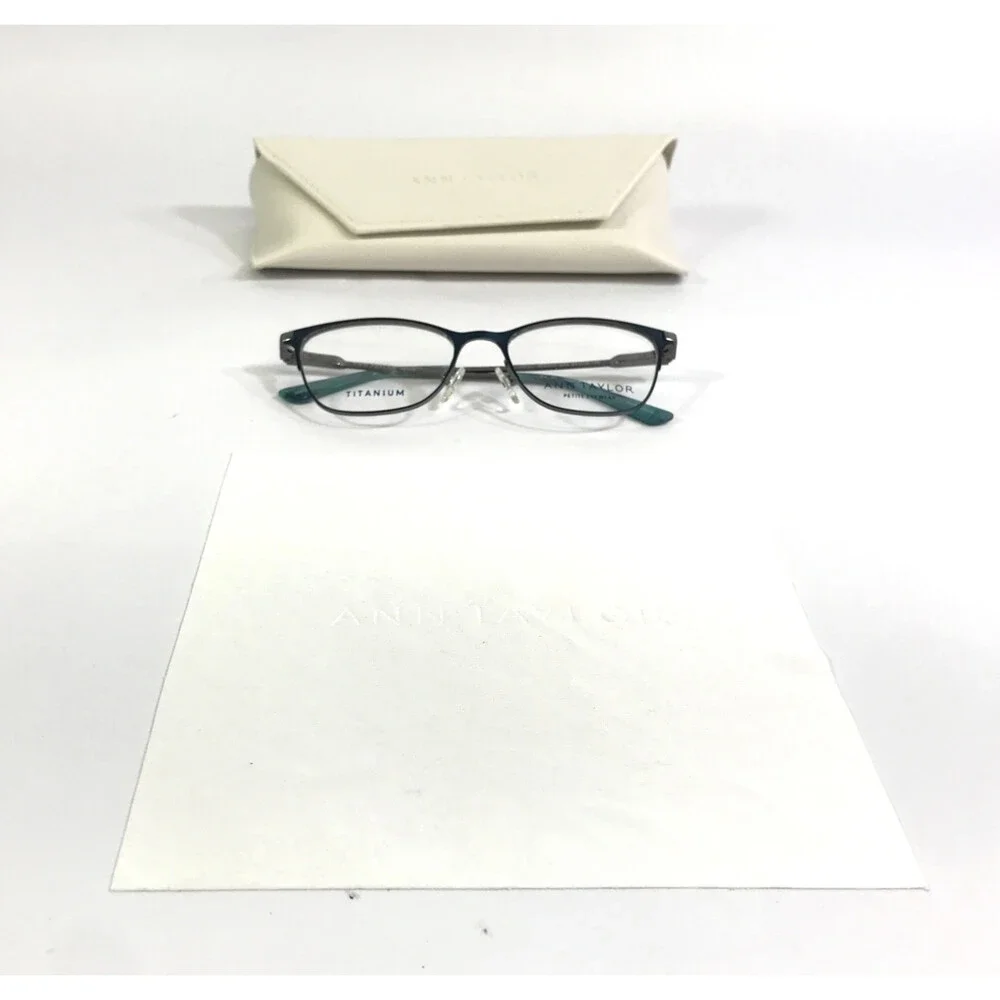 Ann Taylor Petite Eyeglasses Frames ATP611 C03 Twilight Blue Silver 49-16-130